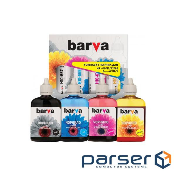 Ink Barva HP 10/13/82/88, 4x100 ml BK/C/M/Y (H10-100-MP)
