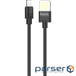 Cable HOCO U55 Outstanding USB-A to Lightning 1.2m Black (6957531096269)