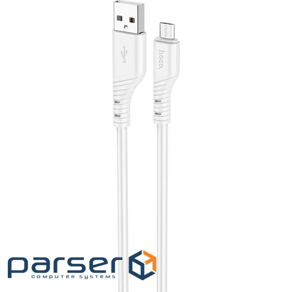 Кабель HOCO X97 Crystal Color USB-A to Micro-USB 1м White (6931474799838)