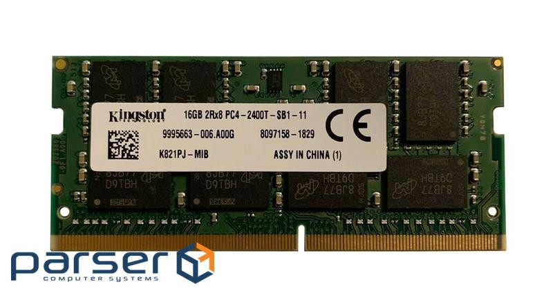 Пам"ять Kingston 16 GB SO-DIMM DDR4 2400 MHz (K821PJ-MIB)