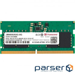 Memory module TRANSCEND JetRam SO-DIMM DDR5 4800MHz 8GB (JM4800ASG-8G)