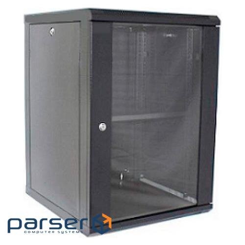 Шафа настінна Hypernet 15U 19" 600x600 (WMNC66-15U-FLAT-BLACK)