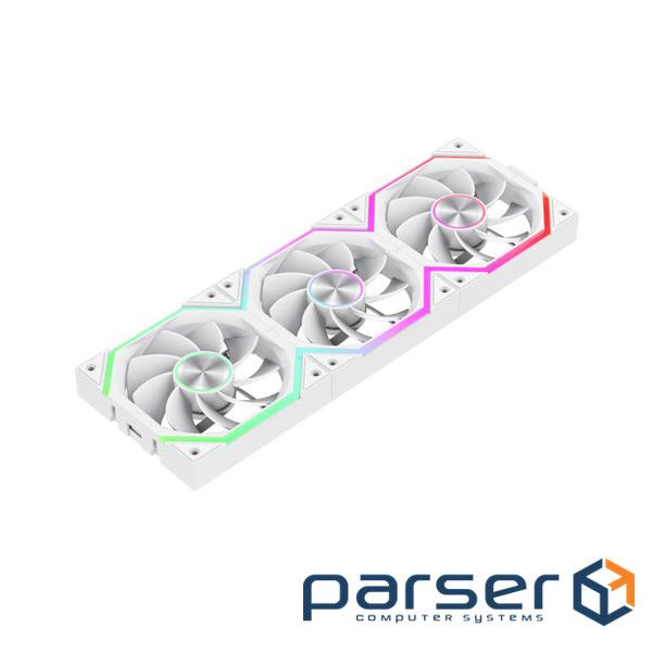 Кулер для корпусу KIT 3*120мм 3pin AURA (M/F)&4pin PWM, Revers Air Flow58,6 CFM Sta (FN12A-N2 WL-RW)