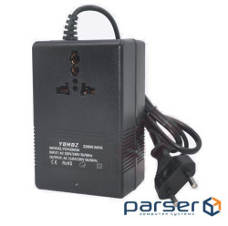 Перетворювач напруги трансформаторний 200W Input 220 V / Output 110V, + універсальна розетка (44006)