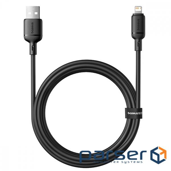 Кабель Baseus Silky Series Fast Charging Lightning 2.4A (2m) black (P10377702113-01)
