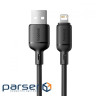 Кабель Baseus Silky Series Fast Charging Lightning 2.4A (2m) black (P10377702113-01)