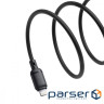Кабель Baseus Silky Series Fast Charging Lightning 2.4A (2m) black (P10377702113-01)