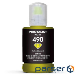 Чорнило Printalist Canon GI-490 для G1400/G2400/G3400 140г Yellow (PL490Y)