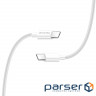 Дата кабель USB-C to USB-C 2.0m 3A 65W white ColorWay (CW-CBPDCC056-WT)