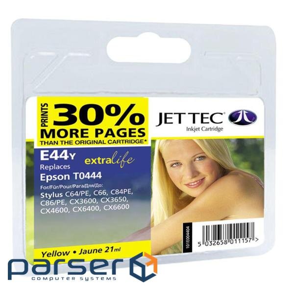Картридж Jet Tec Epson Stylus C64/C84 Yellow (110E004404)