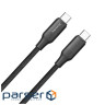 Дата кабель USB-C to USB-C 2.0m 3A 60W TPE embossed black ColorWay (CW-CBPDCC102-BK)