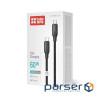 Дата кабель USB-C to USB-C 2.0m 3A 60W TPE embossed black ColorWay (CW-CBPDCC102-BK)