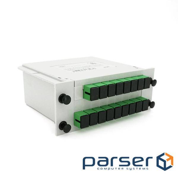 Оптичний корпусний дільник Merlion ML-OP-S609 PLC-1&times,16 SC / APC (16597) Merlion ML-OP-S609 PLC-1&times,16 SC / APC