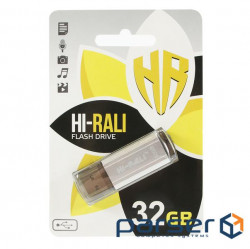 Flash drive Hi-Rali 32 GB Stark series Silver (HI-32GBSTSL)