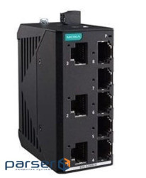 Промисловий 8-портовий некерований комутатор 10/100/1000 BaseT(X) Ethernet, 12/2 (EDS-G2008-ELP)