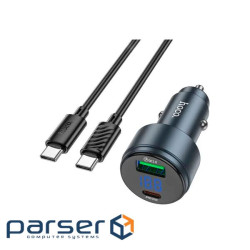 Автомобільний зарядний пристрій HOCO Z57 Glorious single-port PD30W car charger set (6942007633062)