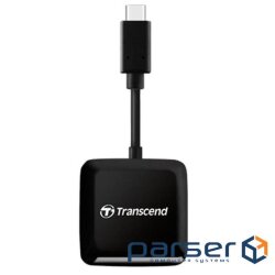 Flash Card Reader Transcend USB 3.2 Gen 1 Type-C SD/microSD Black (TS-RDC3)