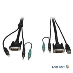 DVI / USB / Audio KVM Cable Kit, 15 ft. (P759-015)