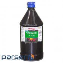 Чорнило WWM HP №10/11/12 1000г Black pigm. (H12/BP-4)