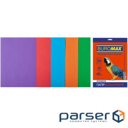 Buromax A paper 4, 80g, INTENSIVE, 5colors, 50sh (BM.2721350-99)