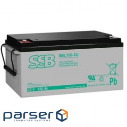 Необслуговуваний герметичний акумулятор акумулятор 12V 150.0Ah (C10 10.8V), технології (SBL 150-12I