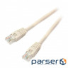 Патч корд PP6U-0.25M, UTP, категорія. 6, литий, 50u "штекер із засувкою, 0.25 м, сірий