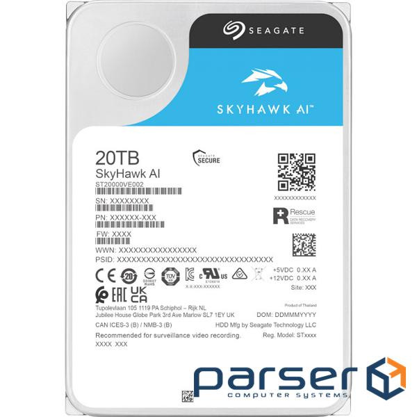 Жорсткий диск 3.5" 20TB Seagate (ST20000VE002)