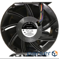 Кулер для охолодження серверних БП MAJOR Modrl JQ24K6QDLX DC sleeve fan 2pin під паяння - 150*150*25 - 150*150*25