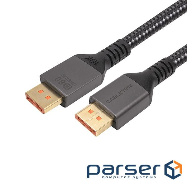 Кабель Cabletime DisPlay Port - Display Port, 2.1V, 16K, 2м (CA914241)