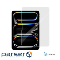 Захисне скло 2E для iPad Pro 11 (2024), 2.5D, прозорий (2E-IP-IPD-P11-LT2.5D-CL)