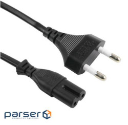 Кабель живлення 1.5m, 0.5mm, PC-184/2 CEE7/16-C7 2 pin (дл (PC-184/2 CEE7/16-C7-CCA15 1,5м) )