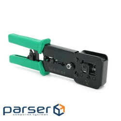 Інструмент VegGieg V-E113 для обтискання RJ-45 (8P8C) та RJ-12 / 11 (6P6C) 4P4C, Чорно / Зелені Q10