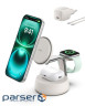 Зарядний пристрій Belkin UltraCharge Pro Wireless 3-in-1 25W sand (WIZ040KQSD)