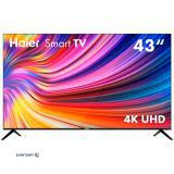 HAIER LED TV 4K 43" (3840x2160), 43 in. / 109.2 cm, Dynamic color, HDR, Android R (11.0) (H43K702UG)
