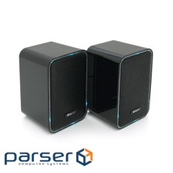 Колонки Kisonli X21B, 2x10W, USB / RGB light / BT, DC: 5V / 1-2A, Black, BOX, Q15 (X21BT_BL)