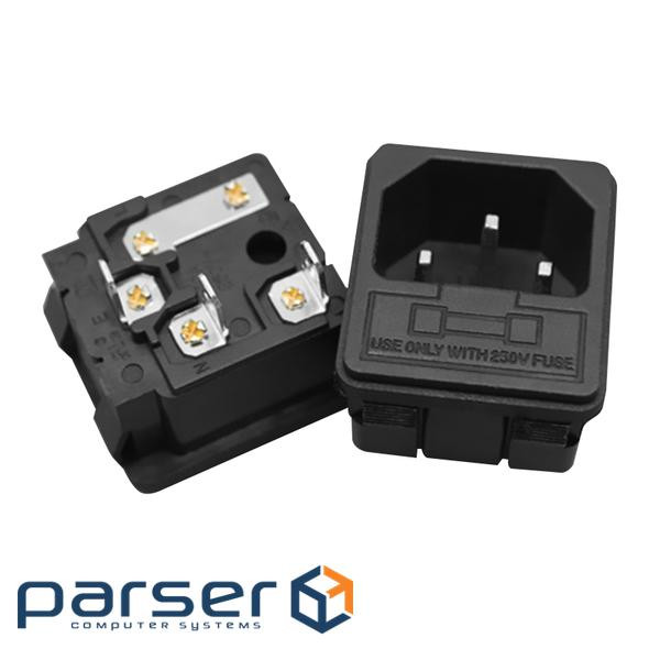 Триконтактний роз&apos,єм AC02 тато, 250V, 10A, під викруткову збірку, Q200 (YT-AC02) , Q200 (YT-AC02)