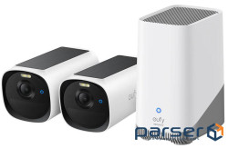 Комплект камер IP EUFY E40 - 2-Cam Kit + HB - 2K, NV, PV, AI (Білий) (E8144322)