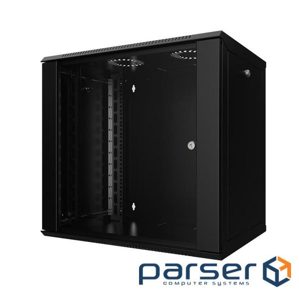 Шафа MIRSAN 19, 12U, WTC, 600x450 мм, максимально 80 кг, чорна (MR.WTC12U645DE.01)