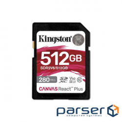 Карта пам'яті Kingston SD 512GB C10 UHS-II U3 R280/W150MB/s (SDR2V6/512GB)
