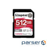 Карта пам'яті Kingston SD 512GB C10 UHS-II U3 R280/W150MB/s (SDR2V6/512GB)