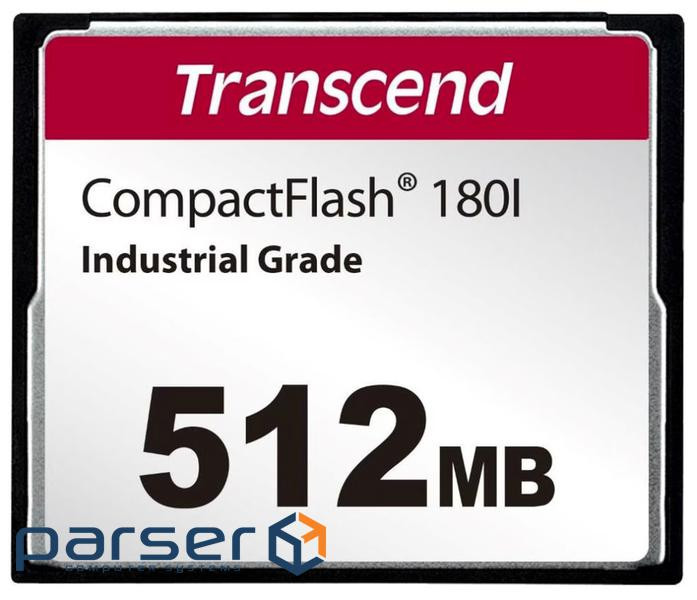 TS512MCF180I - Transcend 512MB, CF Card, SLC mode WD-15, Wide Temp