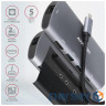 Концентратор AXAGON USB-C to 2xUSB-A + HDMI + RJ45 + SATA M.2 + PD 100W 0.18m grey (HMC-6M2)
