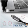 Концентратор AXAGON USB-C to 2xUSB-A + HDMI + RJ45 + SATA M.2 + PD 100W 0.18m grey (HMC-6M2)