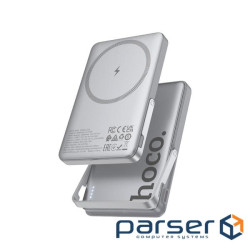Батарея універсальна HOCO 5000mAh Sunlight PD/20W Magnetic Metal Grey (Q36 / 714986)