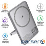 Батарея універсальна HOCO 5000mAh Sunlight PD/20W Magnetic Metal Grey (Q36 / 714986)