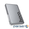 Батарея універсальна HOCO 5000mAh Sunlight PD/20W Magnetic Metal Grey (Q36 / 714986)