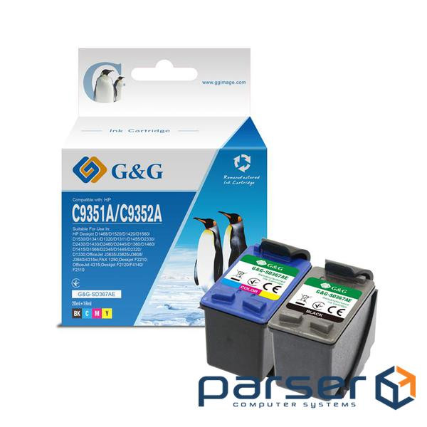 Картридж G&G HP No.21/22 Black/Tri-color Combo Pack (GG-SD367AE) (G&G-SD367AE)