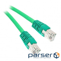 Патч-корд 0.25м Cablexpert SFTP, Зелений, 0.25 м, 6 cat. (PP6A-LSZHCU-G-0.25M)