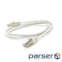 Патч-корд литий MERLION, FTP, RJ45, Cat.5e, 1m, сірий, CCA, Q200 (PCM-CCA-5E / 1G)