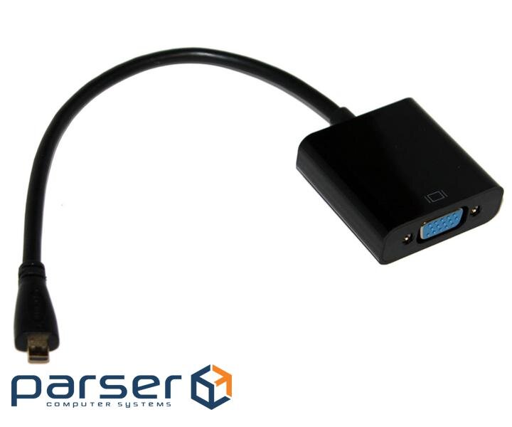 Перехідник micro HDMI M to VGA F 0.3m 4K/2K White Voltronic (YT-C-mcHDMI(M)/VGA(F)-W) (2863)
